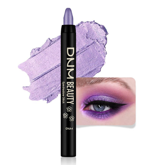 evpct Violet Shimmer Cream Eye Shadow Brightener Sticks Set for Eyes, Violet Shimmery Matte Pencil Eye shadow Applicator Stick Pen Palette Makeup Waterproof sombras en crema para ojos 09#