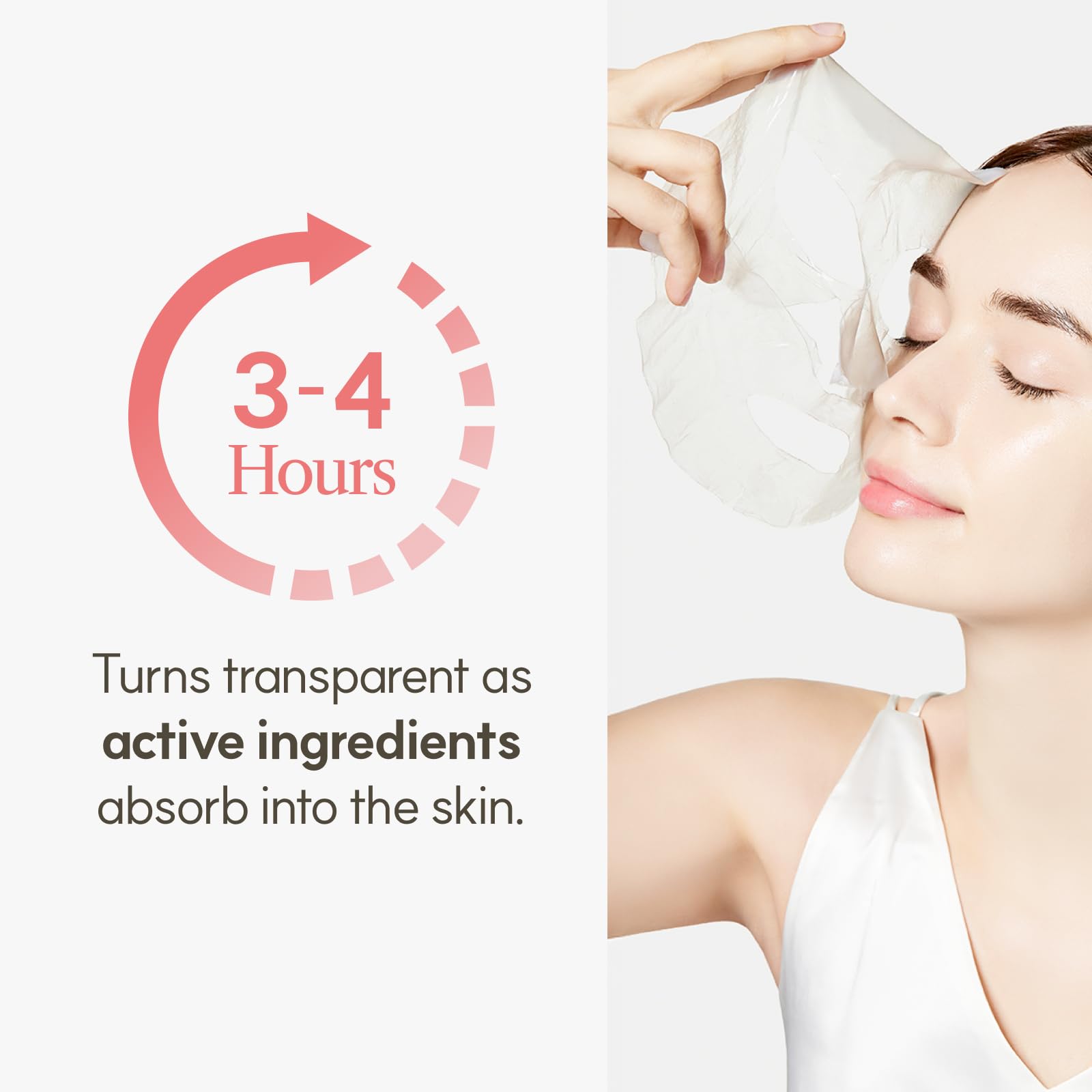 THE FACE SHOP Original Vegan Collagen Face Mask, Korean Glass Skin Essential, Peptide Hydrogel Mask