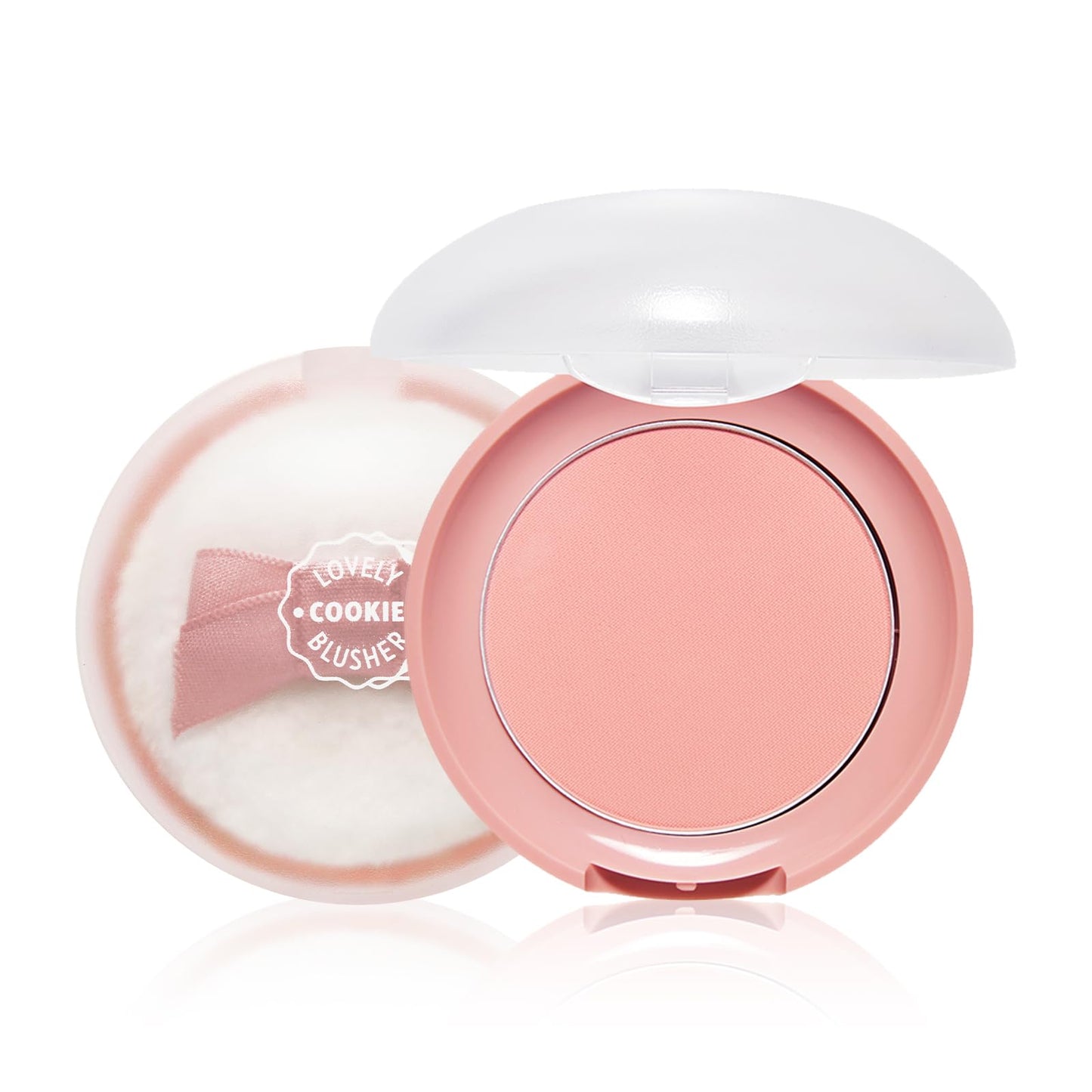 ETUDE Lovely Cookie Blusher - Peach Choux Wafers 4g | Glowing & Natural Powder Blush with