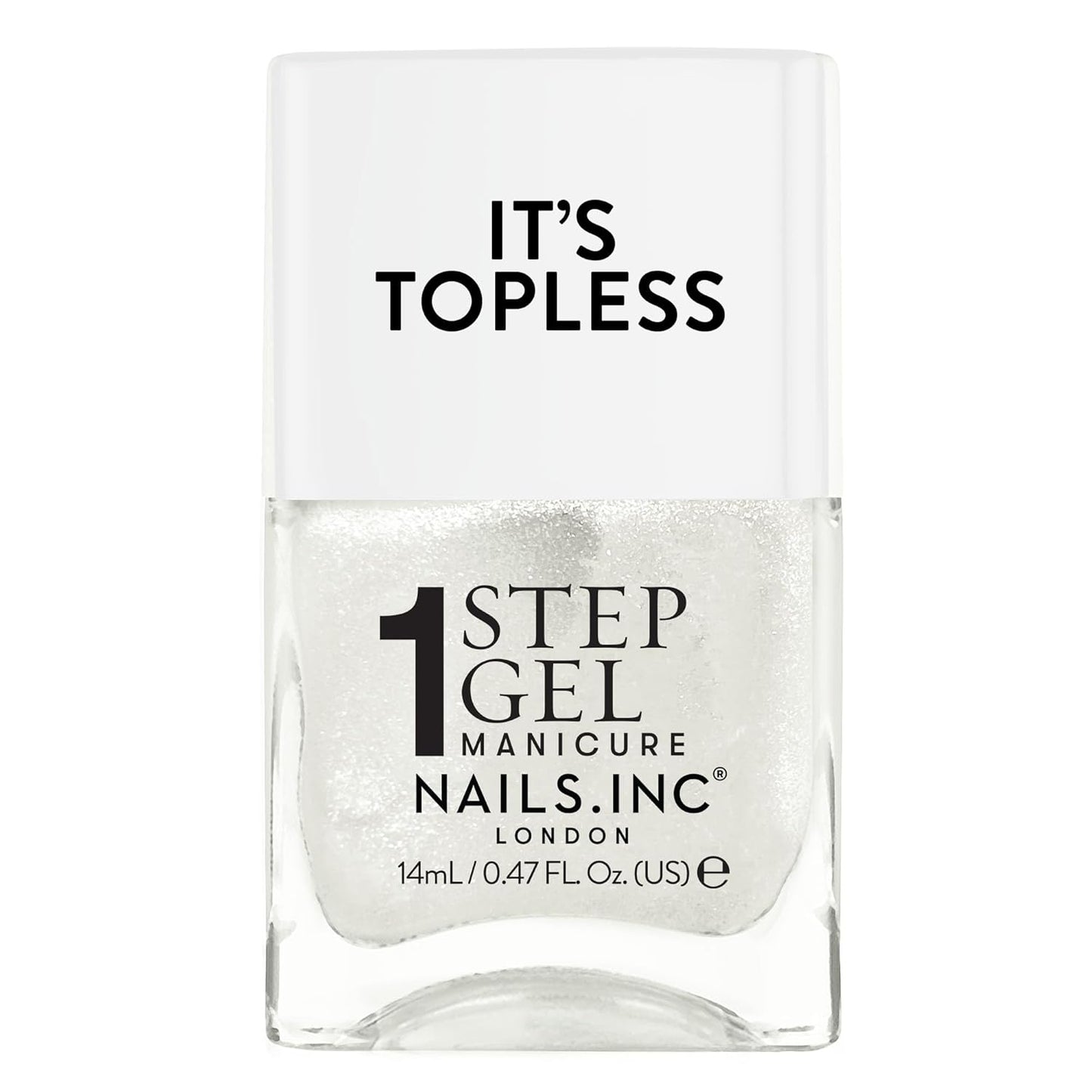 Nails Inc It's Topless Gel-Like Nail Polish, 4-in-1 Base Coat, Treatment, Color & Top Coat, Long Lasting, Strong, Chip Free Nails, Glossy Salon Quality Manicure, Air Dry Nail Polish, Shade Sydney