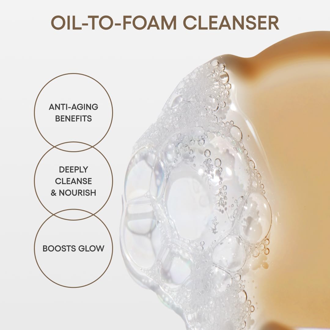 LANEIGE Perfect Renew Nourishing Oil-to-Foam Cleanser: 2-in-1 Anti-Aging Face Wash for a Radiant