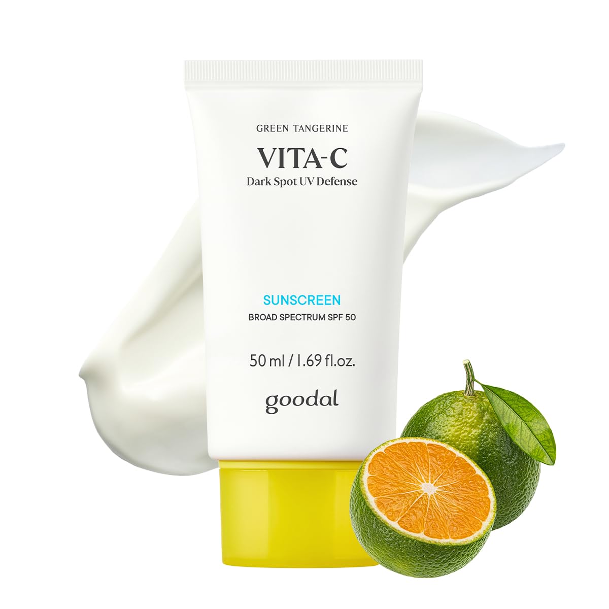 Goodal Green Tangerine Vita-C Dark Spot UV Defense Sunscreen SPF 50, Daily Skin Care Korean