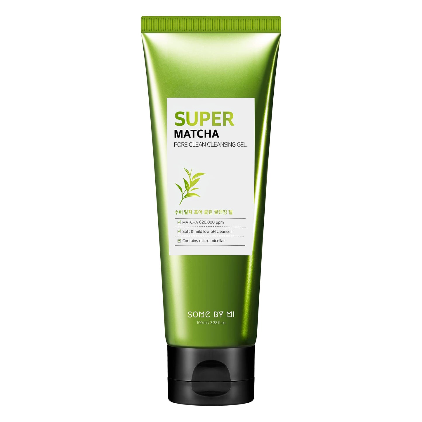 SOME BY MI Super Matcha Pore Clean Cleansing Gel - 3.38Oz, 100ml - Made from Matcha Extracts for