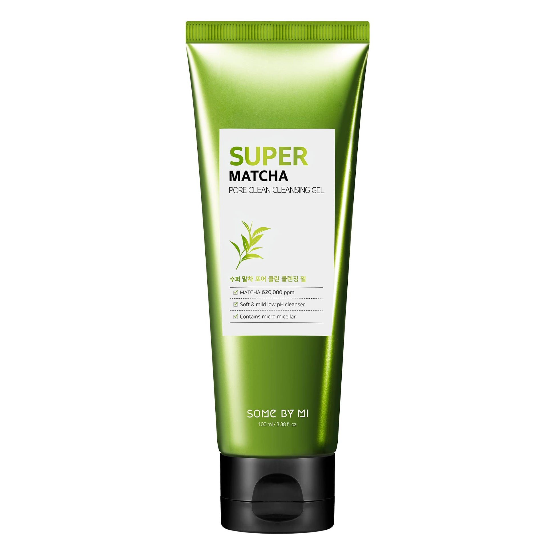 SOME BY MI Super Matcha Pore Clean Cleansing Gel - 3.38Oz, 100ml - Made from Matcha Extracts for
