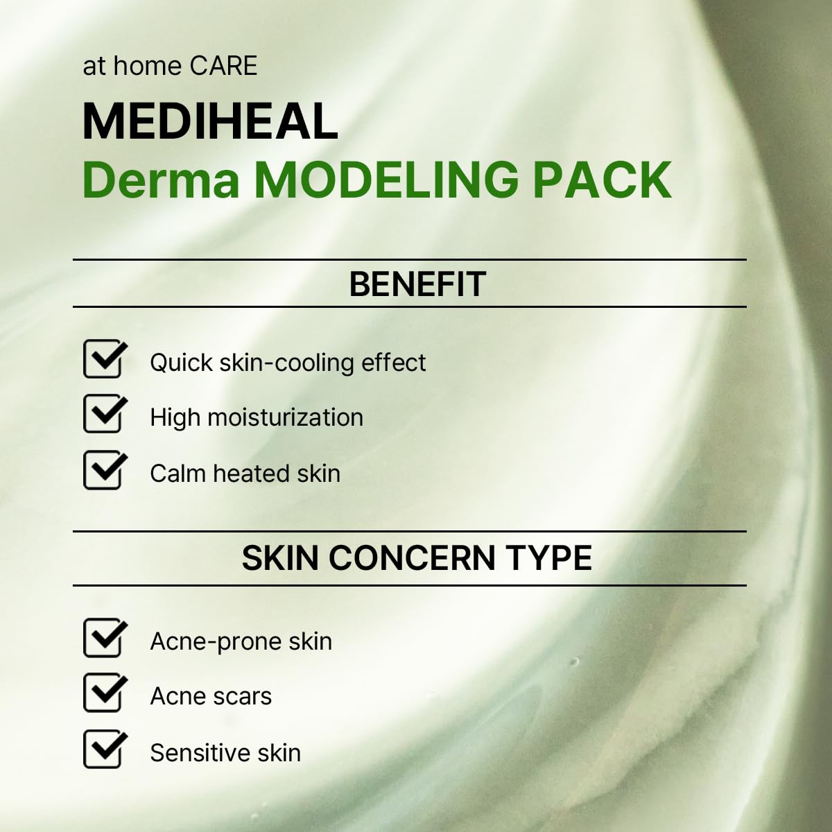 MEDIHEAL Teatree Derma Modeling Pack (Pack of 2), Rapid Cooling