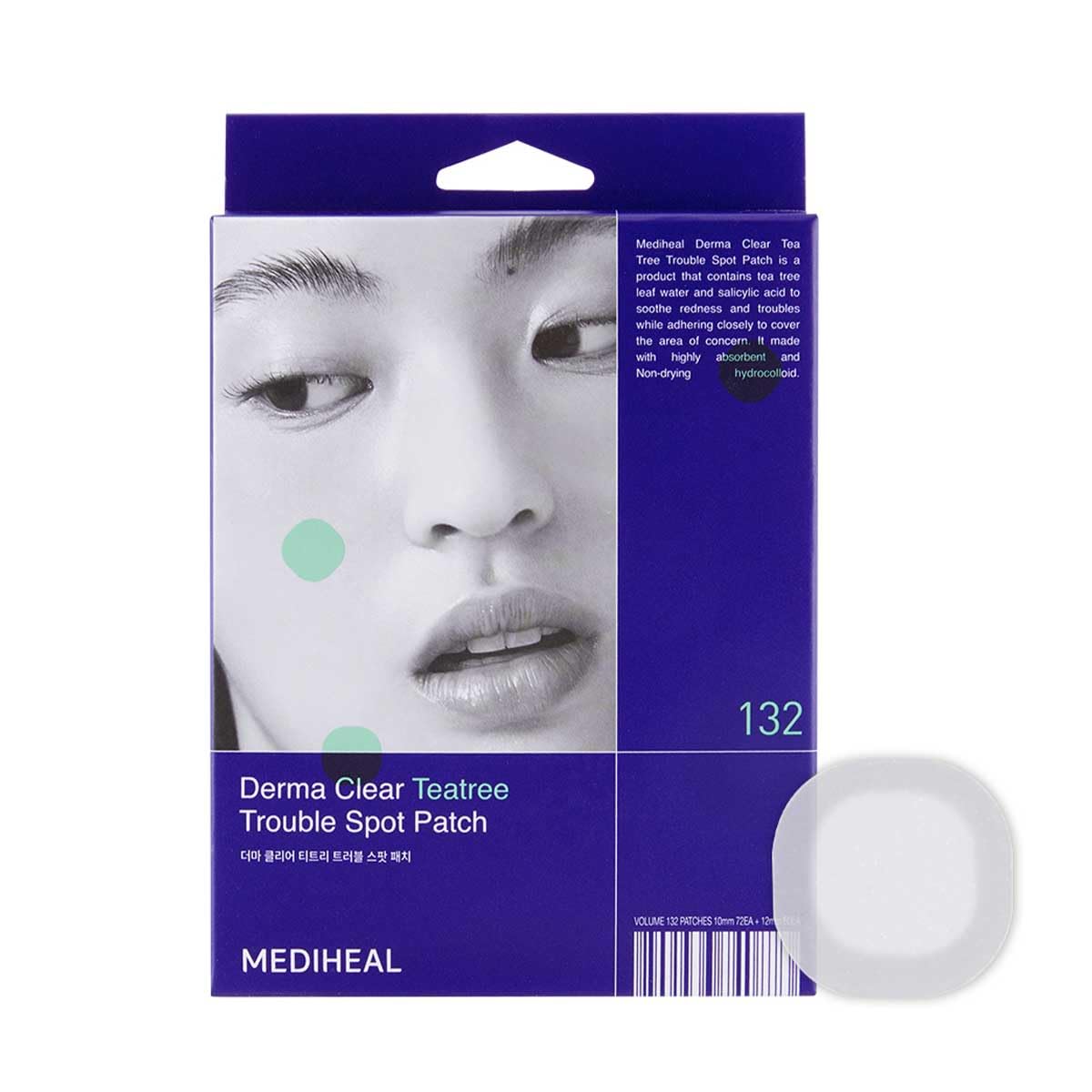 MEDIHEAL Derma Clear Acne Pimple Spot Patches, Tea Tree (132 Count)