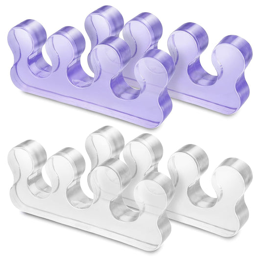Molain 4Pcs Toe Separators Pedicure,Pedicure Toe Separators,Repeatable Washable Toenail