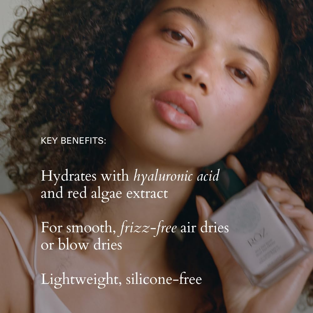 RŌZ Milk Hair Serum - Versatile 3-in-1 Leave-In for All Hair Types, Hydrates & Smooths, Frizz-Free Styling, Rich in Natural BotaniComplex™, Silicone-Free & Vegan. 3.4 fl. oz. / 100 ml