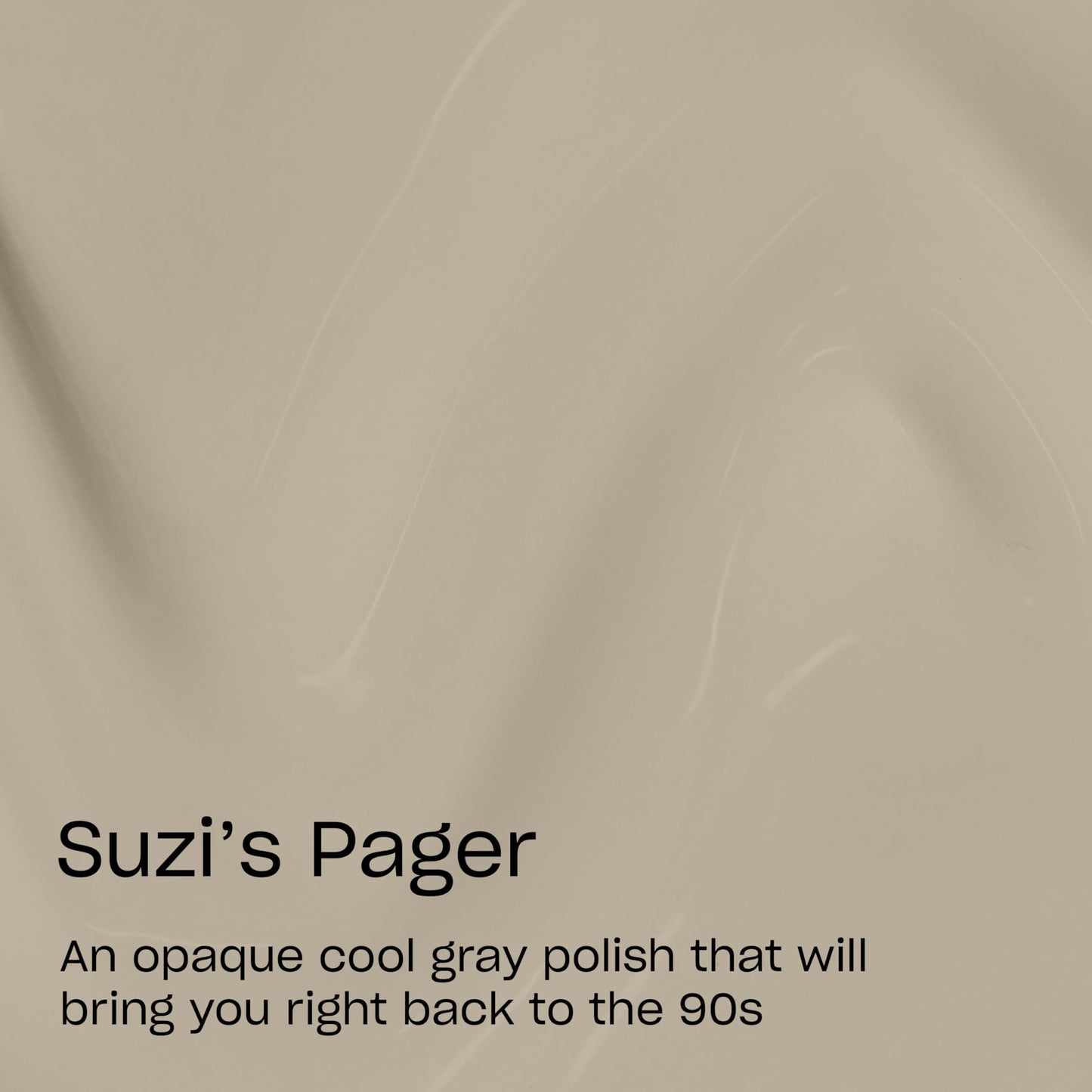 OPI Nail Lacquer Suzi’s Pager | Opaque Dark Neutral Gray Nail Polish