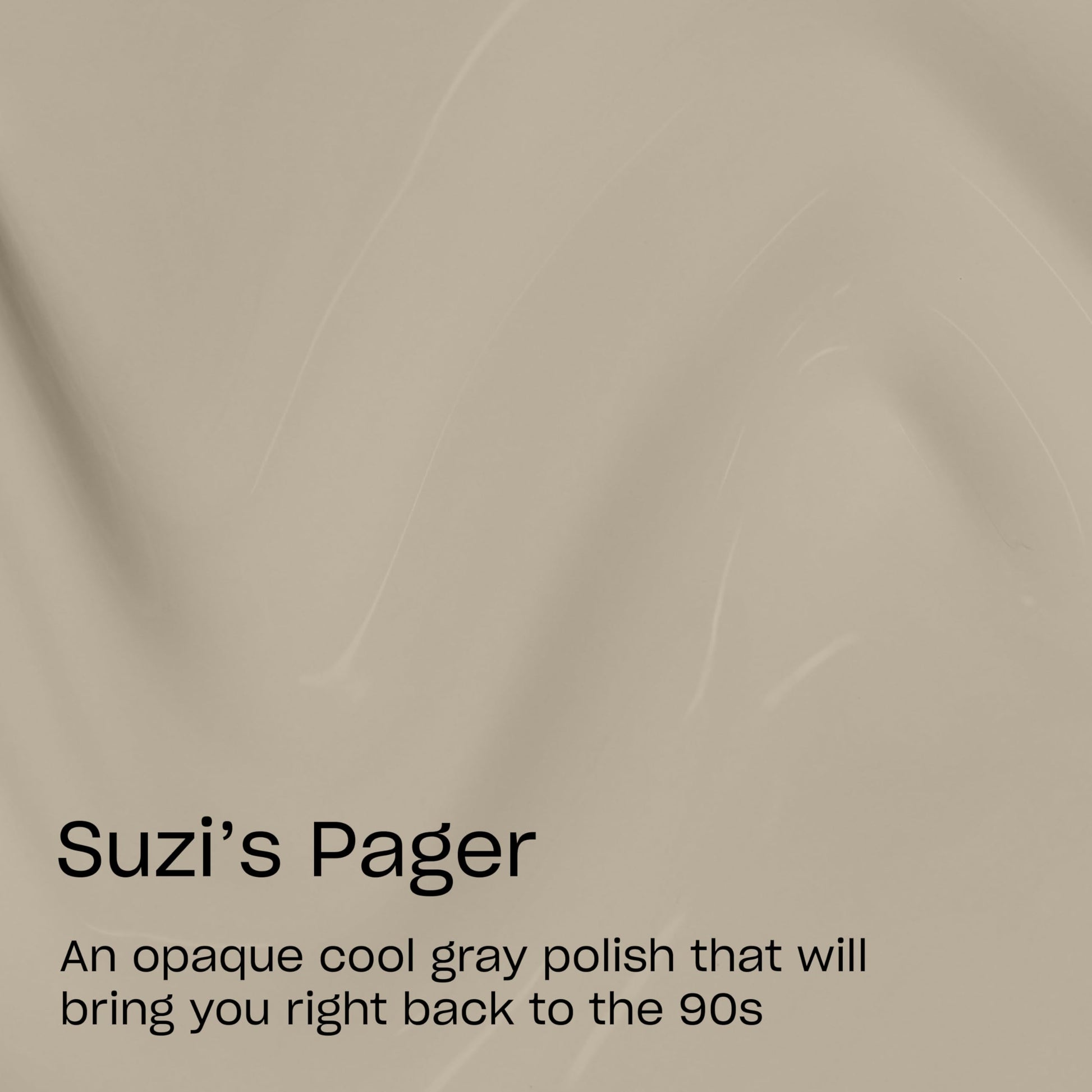 OPI Nail Lacquer Suzi’s Pager | Opaque Dark Neutral Gray Nail Polish