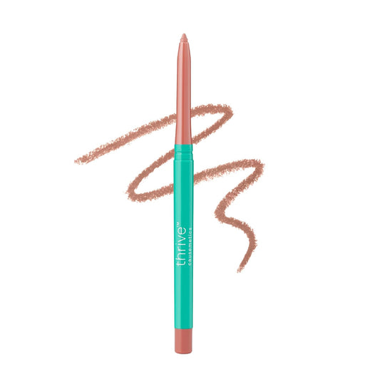 Thrive Causemetics Lip Filler Long-Wearing + Plumping Lip Liner, Shea Butter Hydrating Lip Plumper Retractable Lip Liner Pencil, Built In Sharpener, Vegan & Cruelty Free, Jesse (Pale Rose Ginger)
