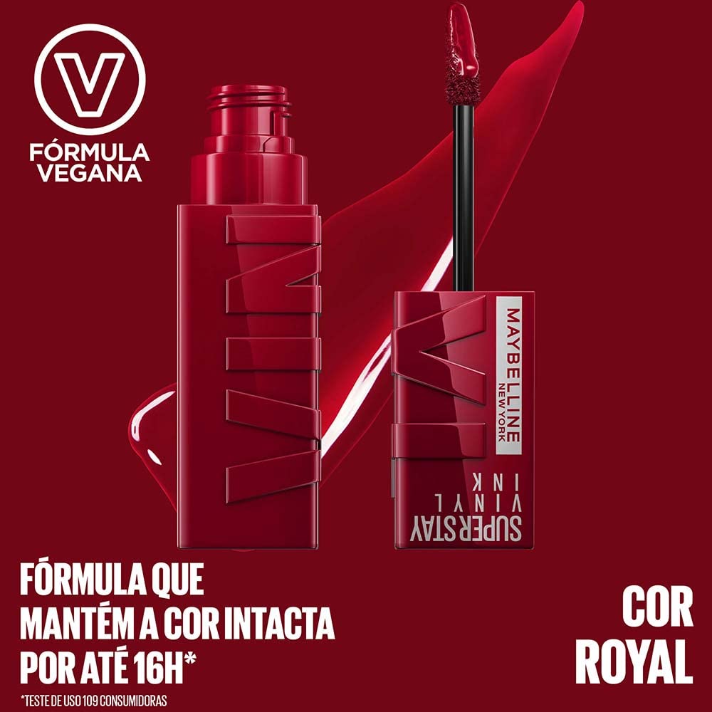 Maybelline Super Stay Vinyl Ink Longwear No-Budge Liquid Lipcolor Makeup, Highly Pigmented Color