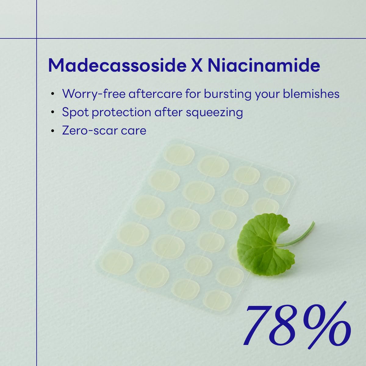 MEDIHEAL Derma Clear Blemish Spot Patches, Madecassoside (44 Count)