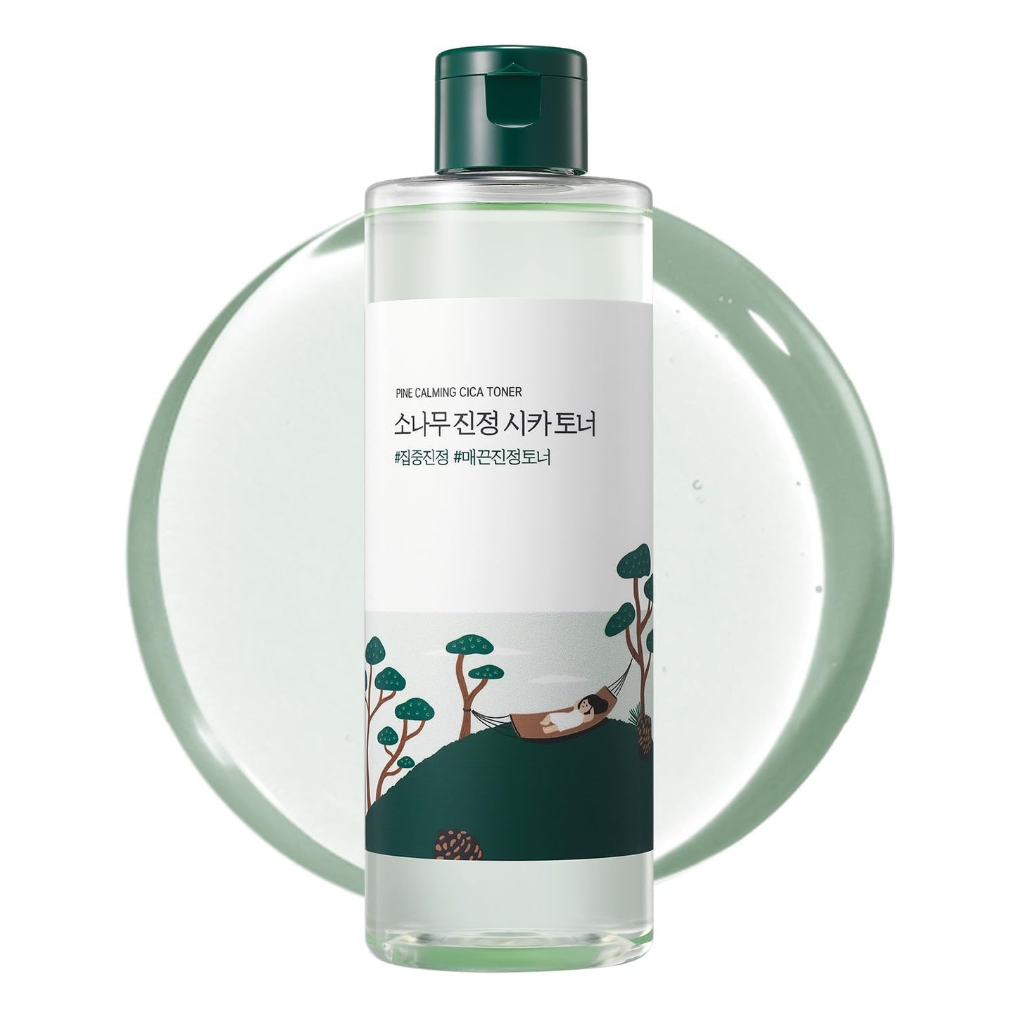 ROUND LAB Pine Calming Cica Toner 8.45 Fl Oz, Low-Acidic Hydrating Toner for Face with Pine Cica
