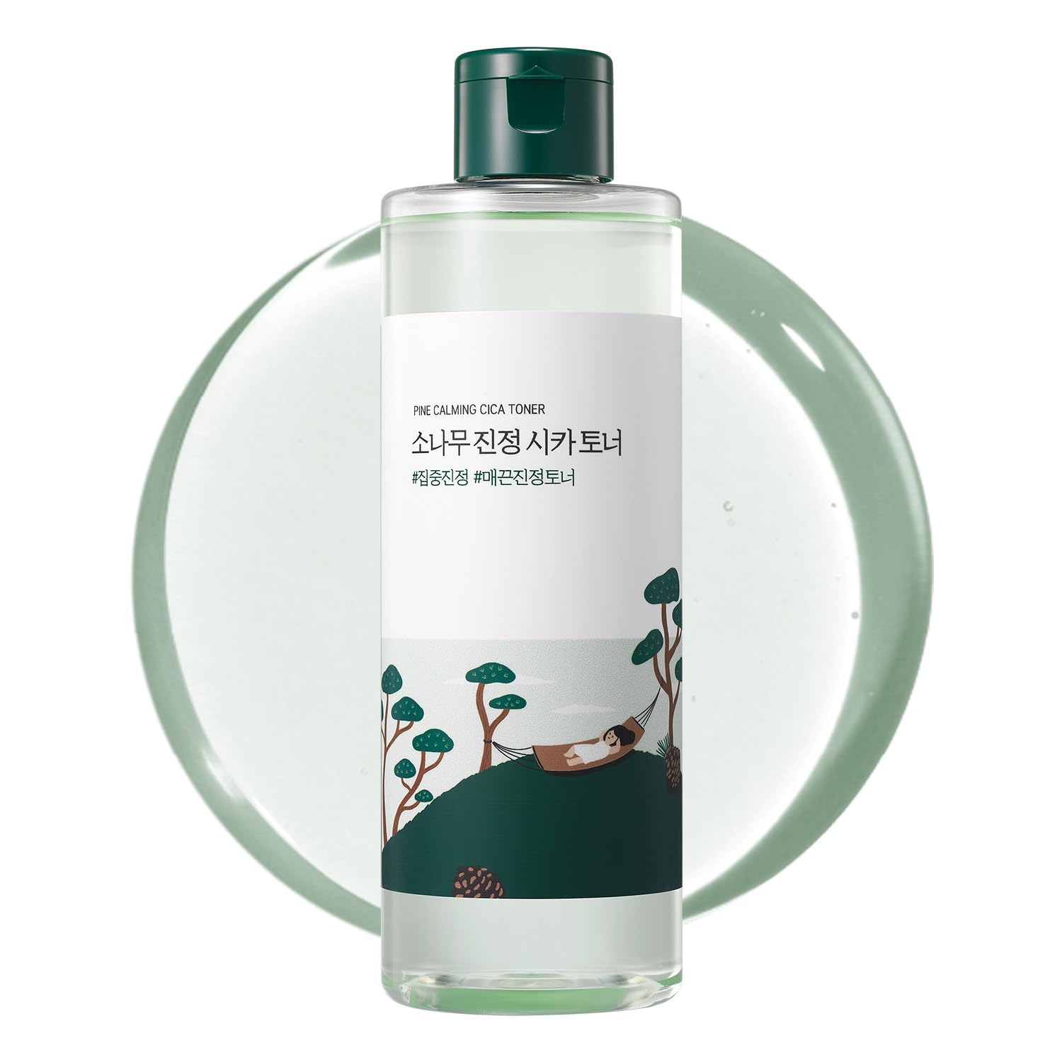 ROUND LAB Pine Calming Cica Toner 8.45 Fl Oz, Low-Acidic Hydrating Toner for Face with Pine Cica