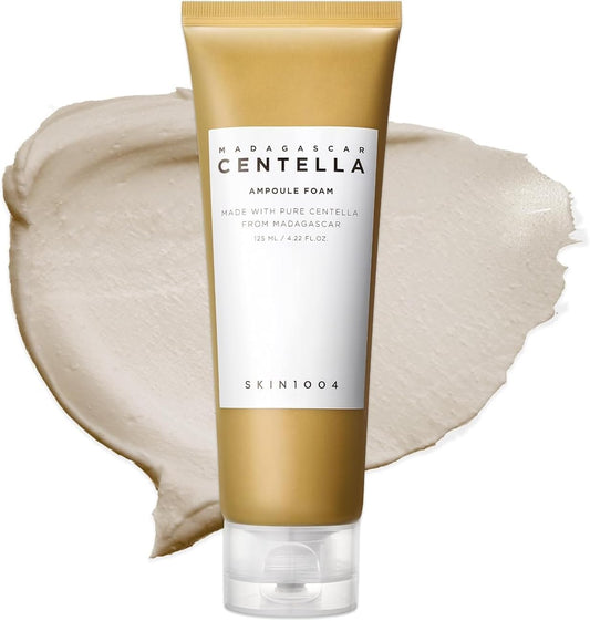 SKIN1004 Madagascar Centella Ampoule Foam, 4.23 fl.oz, Korean Face Cleanser & Makeup Remover with