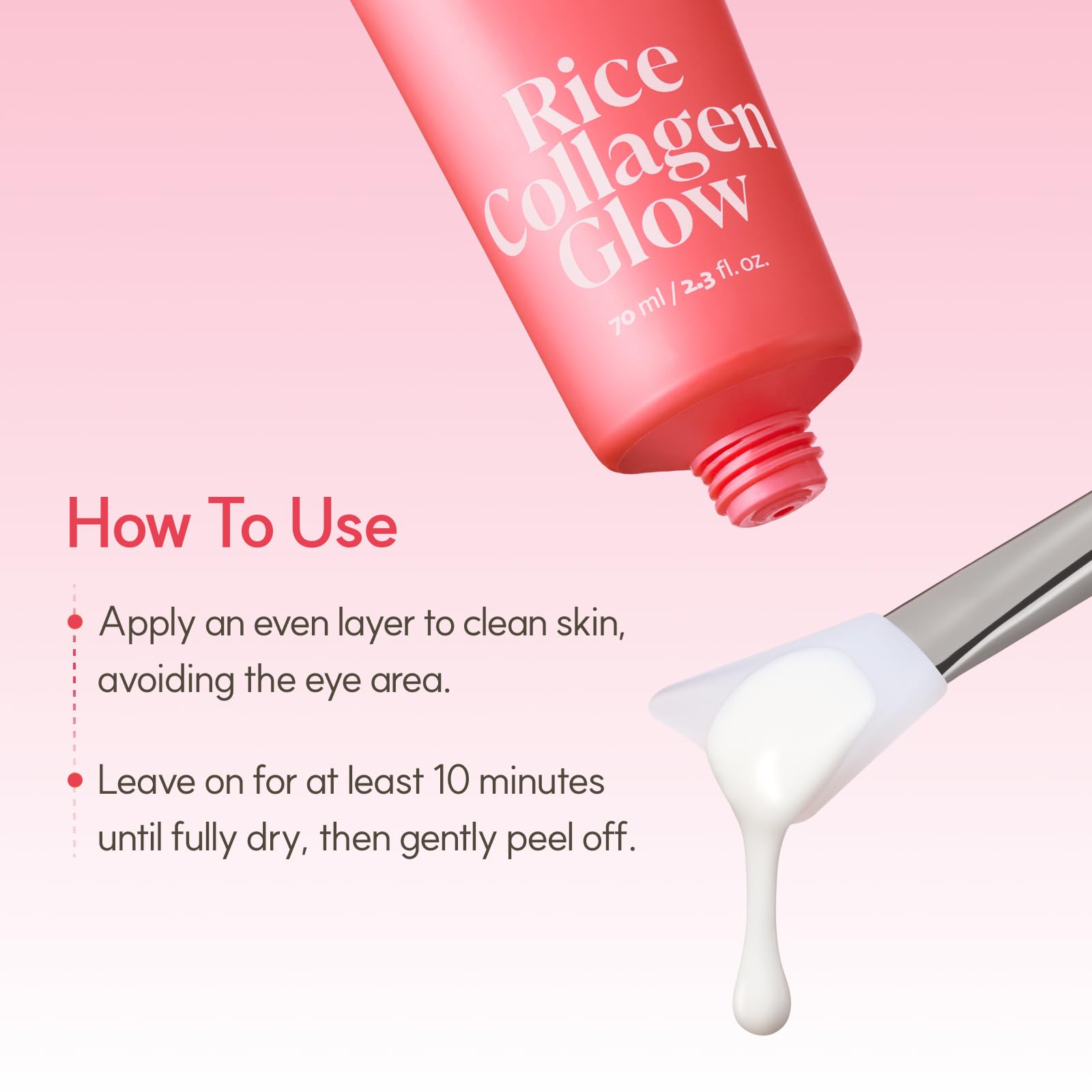The Face Shop Pink Collagen Wrapping Mask, Peel-Off Facial Mask for Glass Skin, with Vegan PDRN &