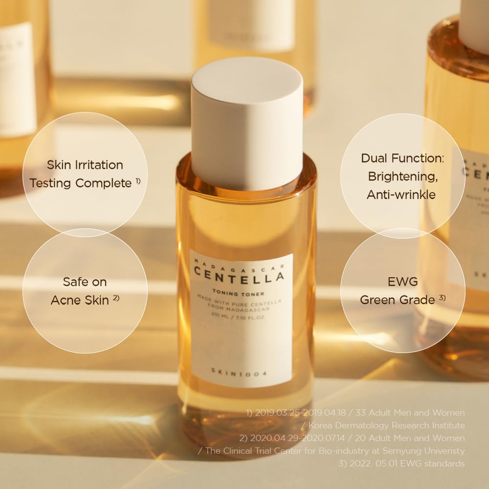 SKIN1004 Centella Toning Toner, Korean Face Essence with Centella Asiatica, Hydrating Facial