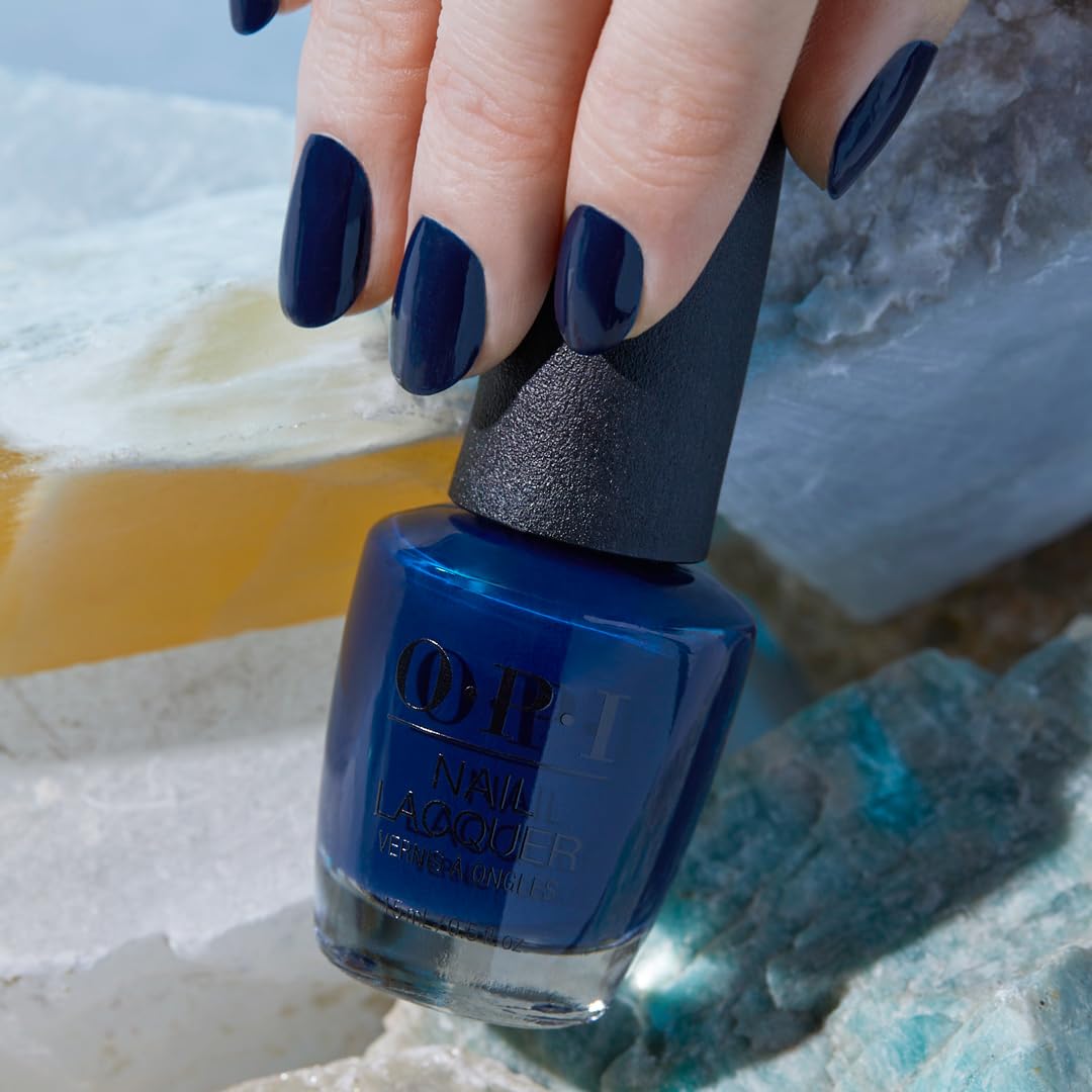 OPI Nail Lacquer Midnight Mantra | Opaque Dark Blue Nail Polish