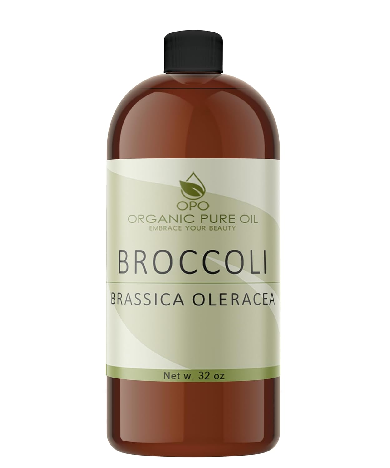 Broccoli Seed Oil - Pure, Refined, Filtered, Non-GMO, Unscented, Deodorized, Virgin Carrier Oil - 32 oz - Hydrating, Moisturizing, for Skin, Hair, Nails, Body