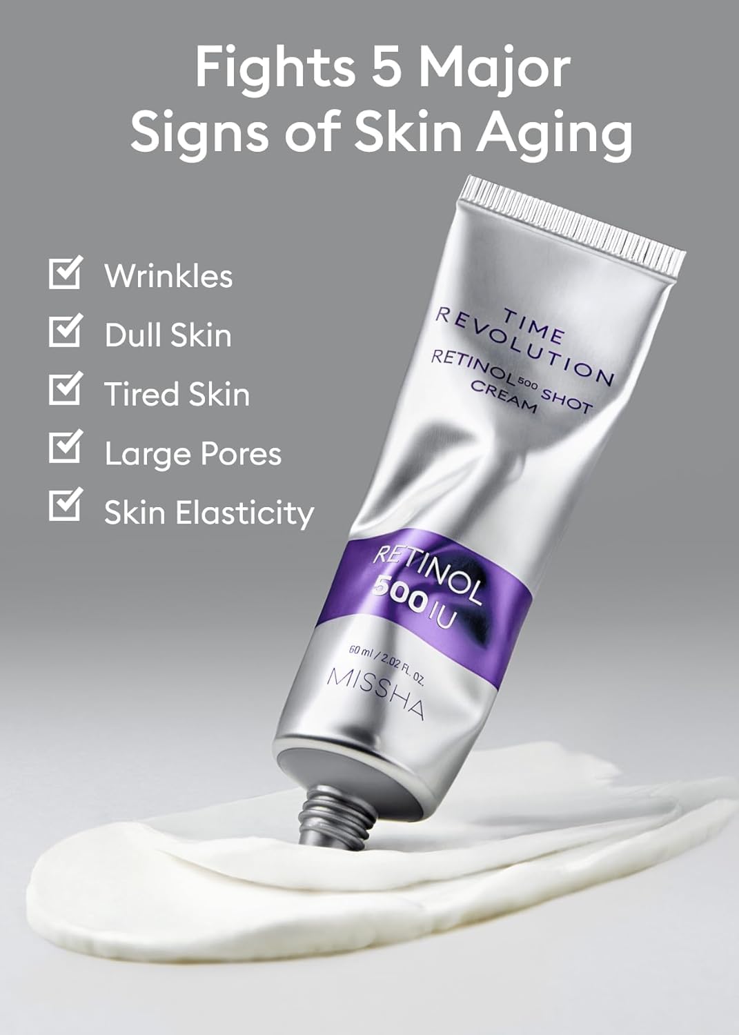 MISSHA Time Revolution Night Repair Retinol 500 Shot Cream 2.02 oz