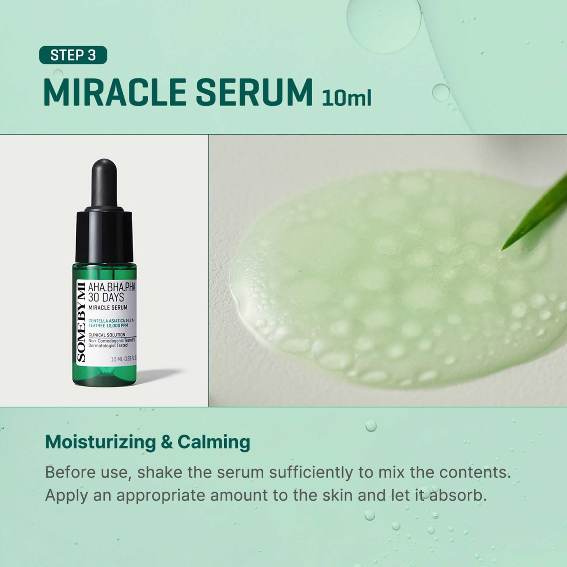 SOME BY MI AHA BHA PHA 30Days Miracle AC SOS Kit - Toner 1.01Oz, Serum 0.33Oz, Cream 0.7Oz, Foam