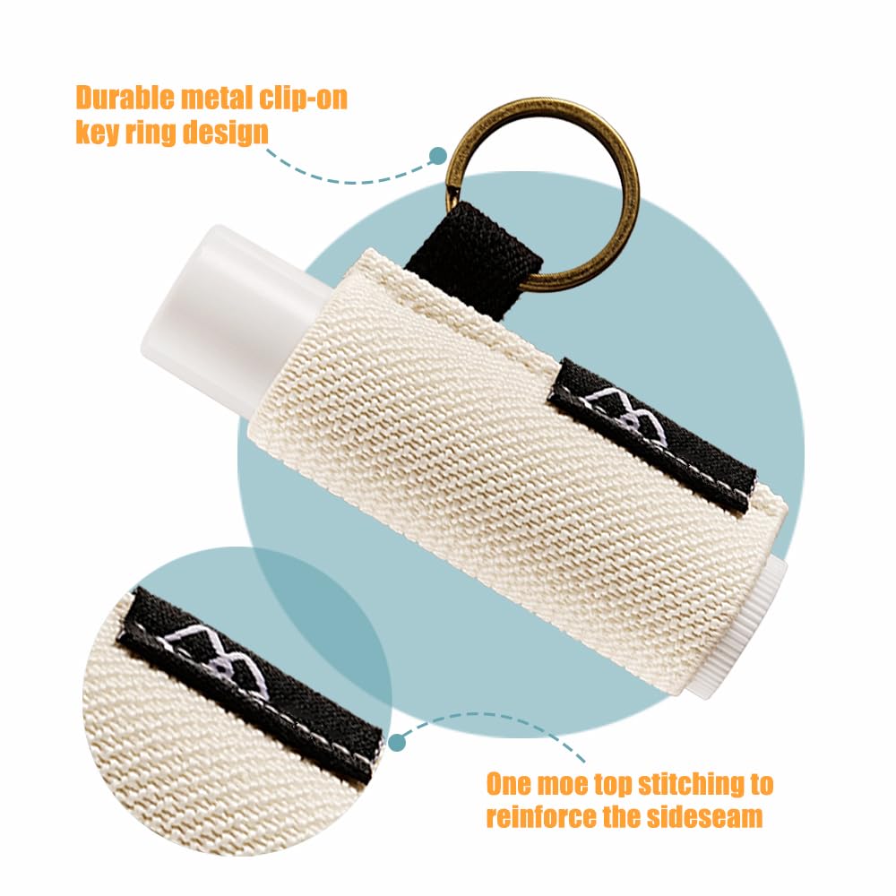 WK IEASON Lip Balm Holder Keychain for LANEIGE, Summer Fridays, Small Christmas Gifts Stocking