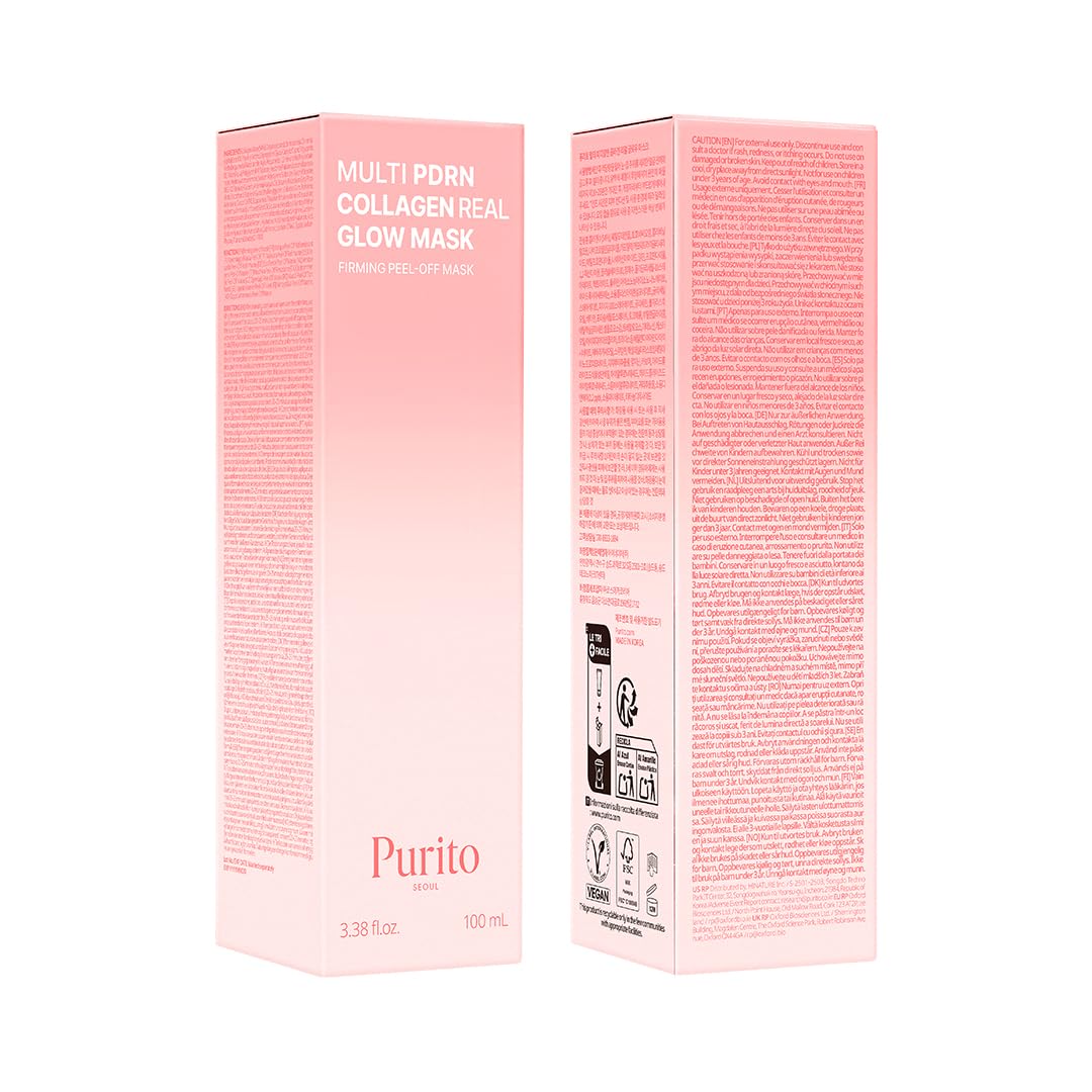 PURITO PDRN Collagen Mask | Peel Off Wrapping Mask For Glass Skin