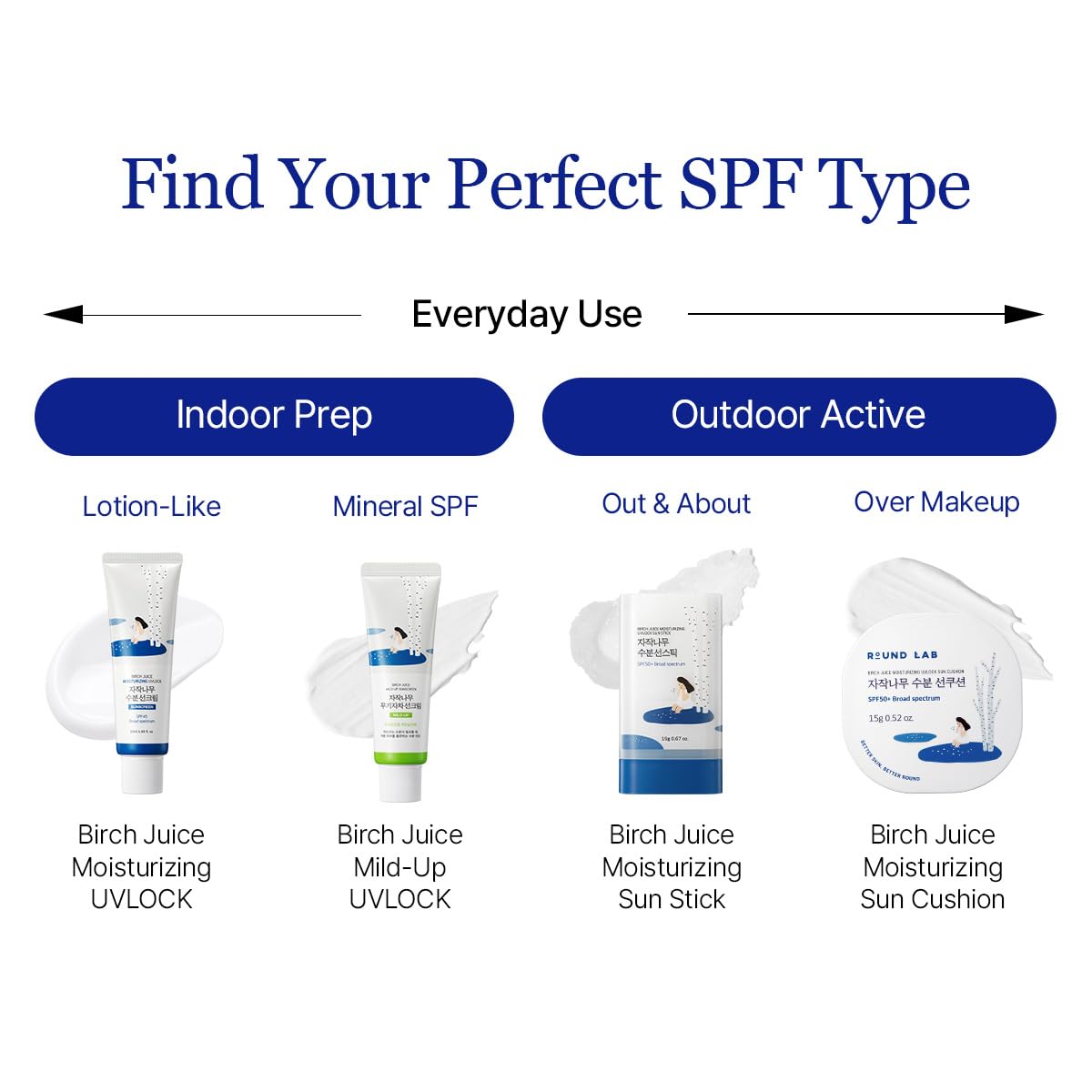 ROUND LAB Birch Juice Moisturizing Sun Stick SPF 50+, 0.67oz