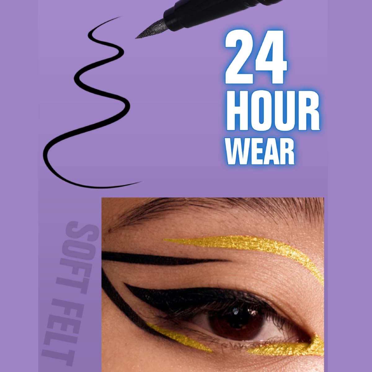waterproof eyeliner metallic satin finish liquid eye liner pencil colorful high pigmented shimmer Purple