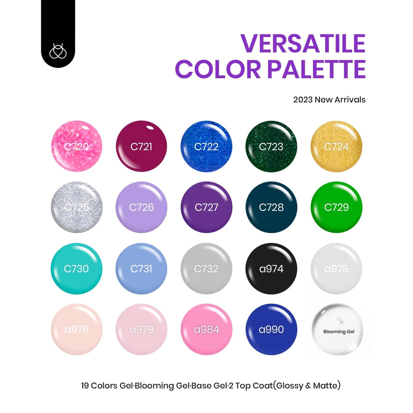 Beetles Gel Nail Polish with Blooming Gel -19 Colors Gel Nail Polish