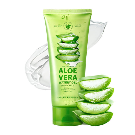 Nature Republic Mild & Moisture Aloe Vera Watery Gel (TUBE) | Quick Hydration & Moisturizing