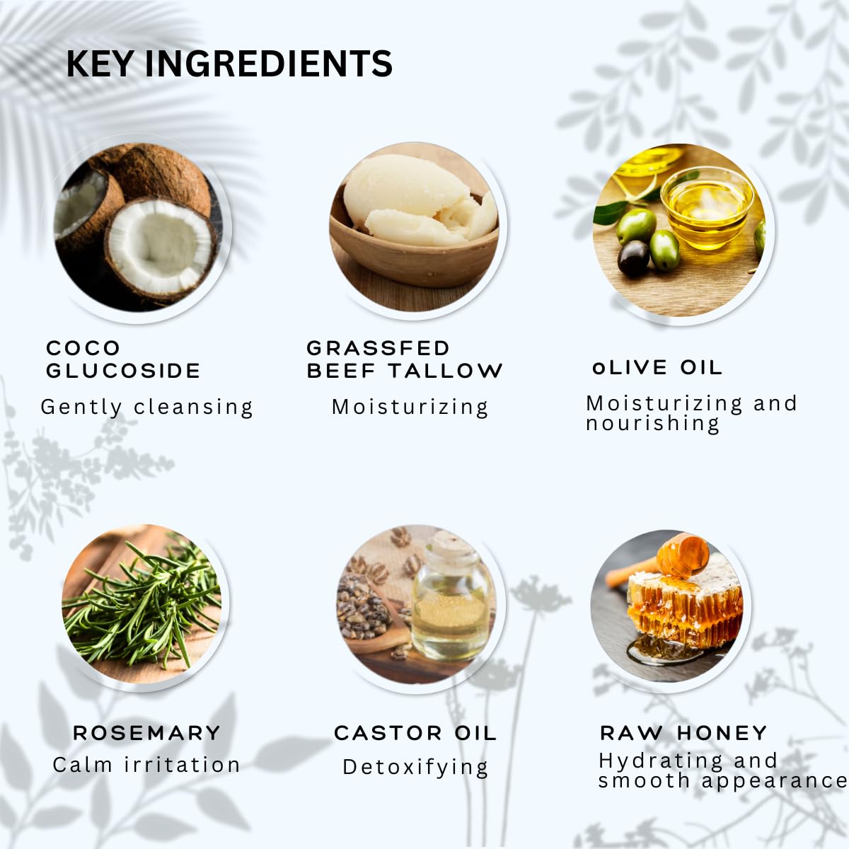 Tallow Honey Cleansing Milk- Gentle Hydrating face wash for sensitive skin -Non stripping | Moisturizing with grassfed beef Tallow, Organic Raw Honey, Argan oil & Castor Oil, Apple Cider Vinegar.