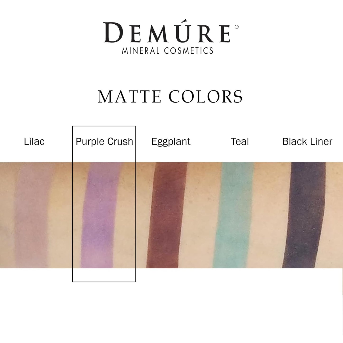 Demure Mineral Make Up (Purple Crush) Eye Shadow, Matte Eyeshadow, Loose Powder, Eye Makeup, Professional Makeup By Demure