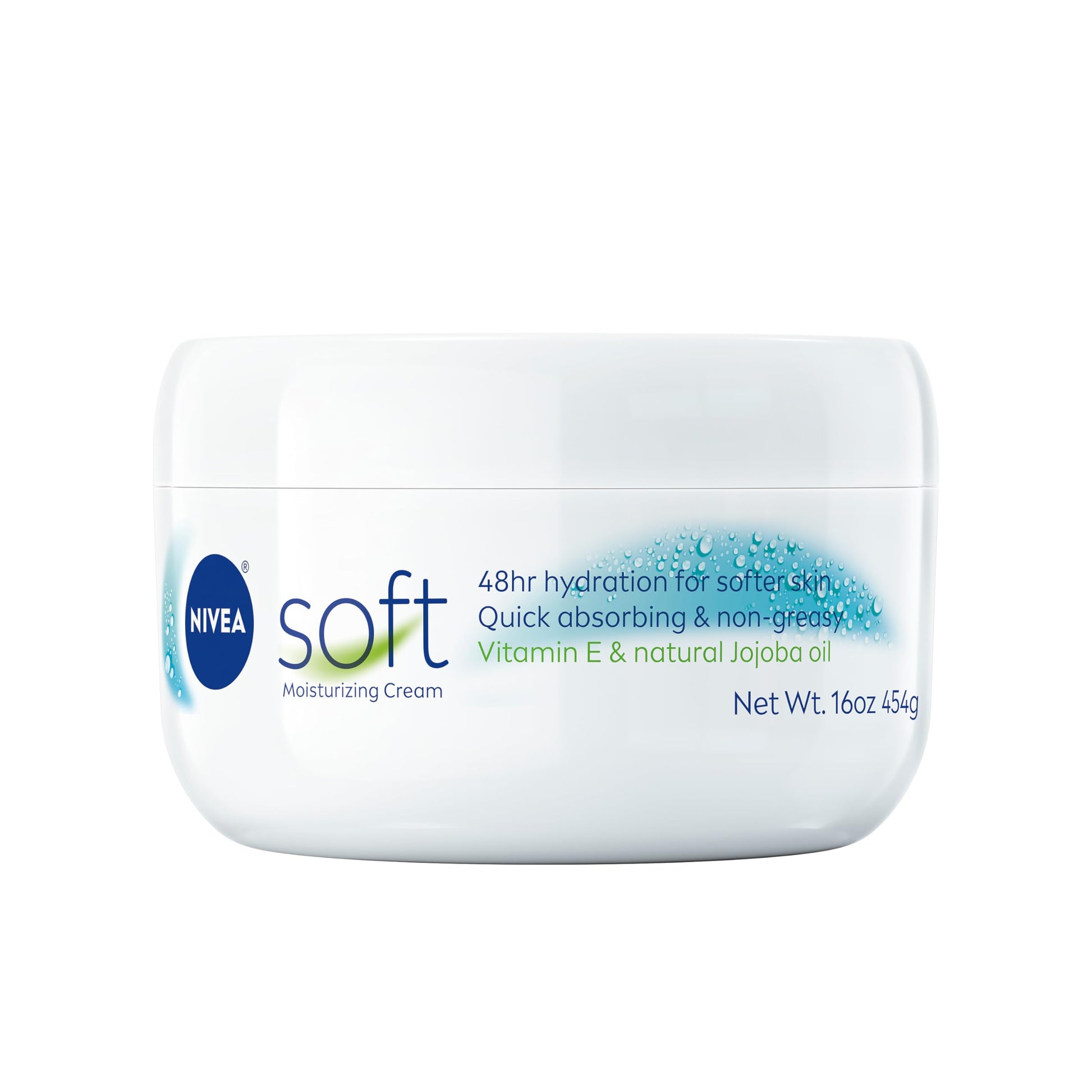 NIVEA Soft Refreshingly Soft Cream for Face, Hand and Body, 16 OZ