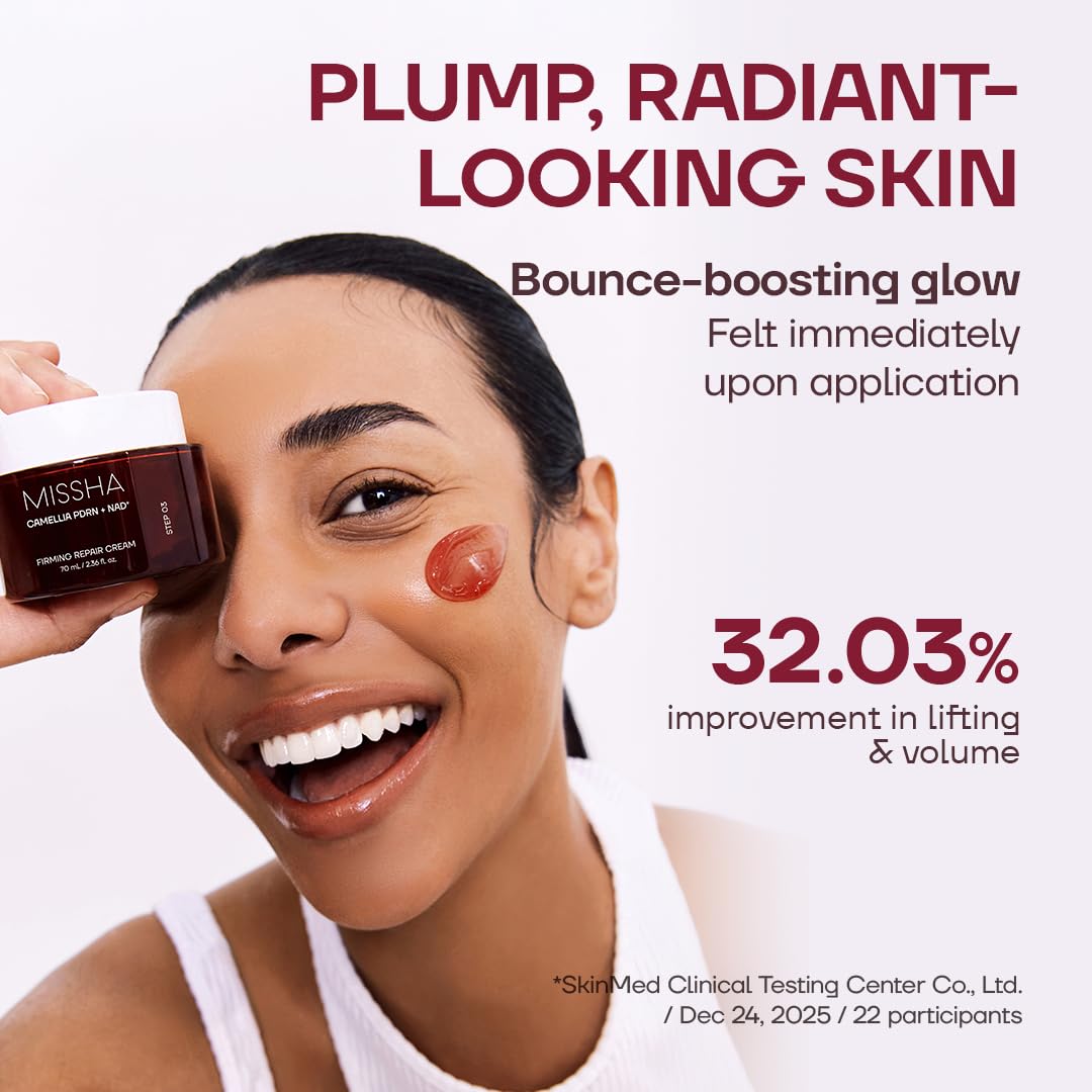 MISSHA PDRN NAD+ Firming Repair Cream, Korean Face Moisturizer, 2.36 fl oz