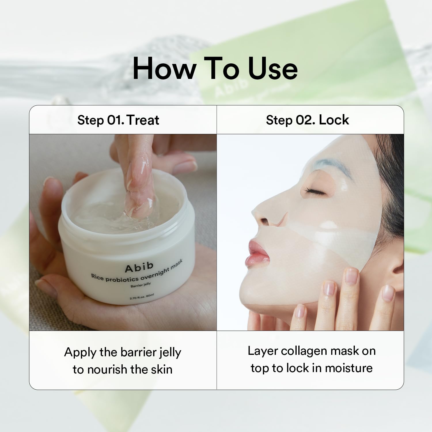 Abib Vegan Collagen Gel Mask Heartleaf Jelly 10 Sheets (Soothing) I Korean Vegan Collagen, Cooling