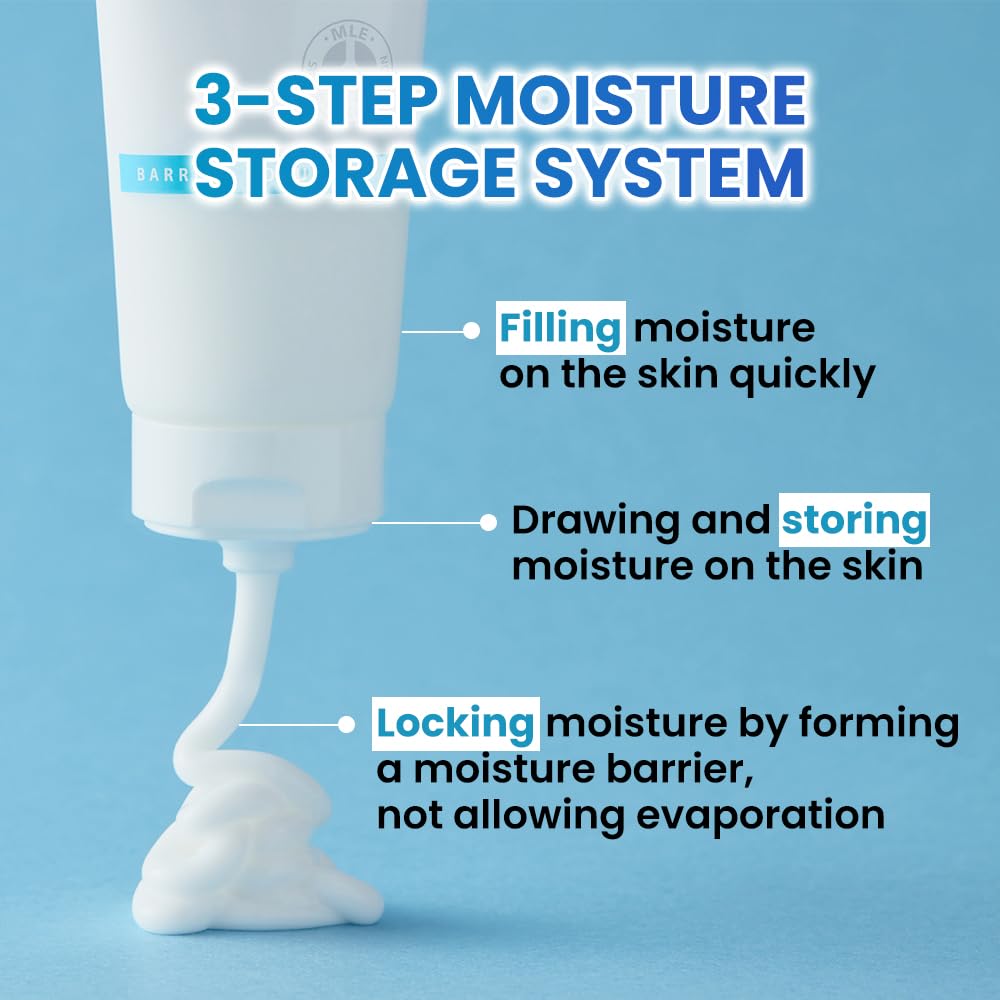 Real Barrier | Intense Moisture Hyaluronic Cream | Panthenol Skin Barrier Repair Face Cream | Hyaluronic Acid Moisturizing Face Lotion | Face Moisturizer for Dry & Sensitive Skin | 2.02 fl oz (60ml)