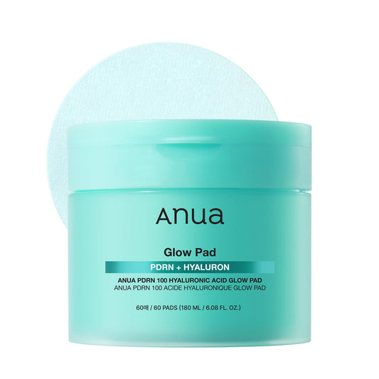 Anua PDRN 100 Hyaluronic Acid, Hydrating Dual-Textured Toner Pads, Salmon DNA & Collagen Face for