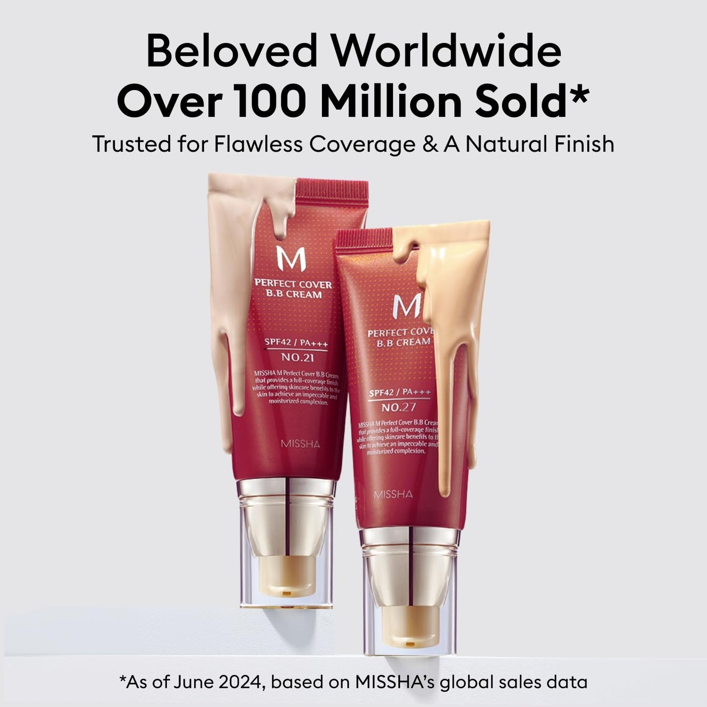 MISSHA M PERFECT COVER BB CREAM #27 SPF 42 PA+++ 50ml-Lightweight, Multi-Function, High Coverage