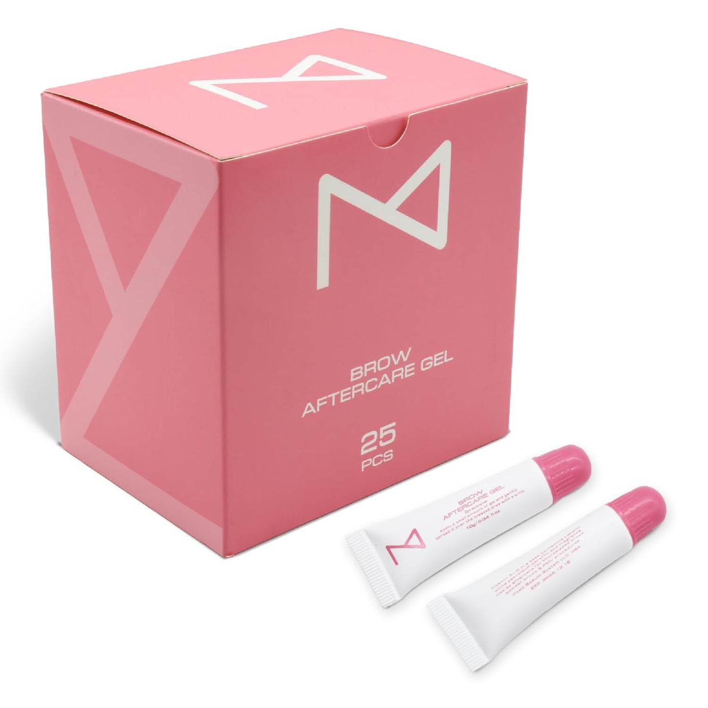 M - PACK OF 25 Brow Eyebrows Aftercare Gel Ointment For Microblading, Brows & Permanent Make Up - Repair Cream Tube - Anti-Inflammatory, Better Pigment Retention Eyebrow Protector 10g/0.34 fl oz