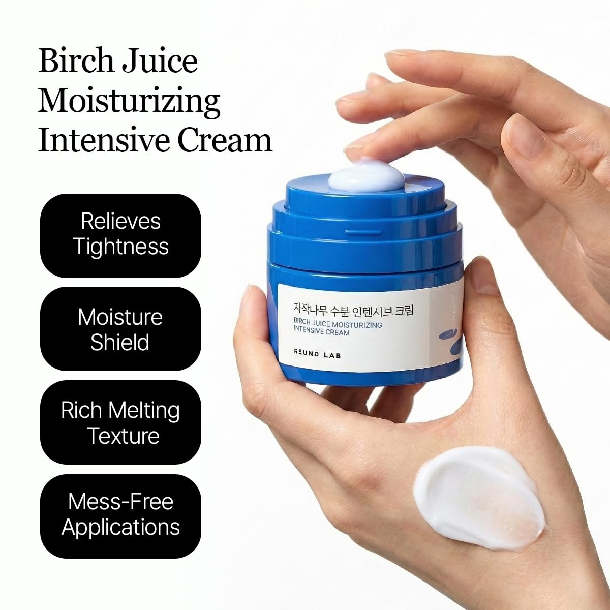 ROUND LAB Birch Juice Moisturizing Intensive Cream, 1.69 Fl Oz