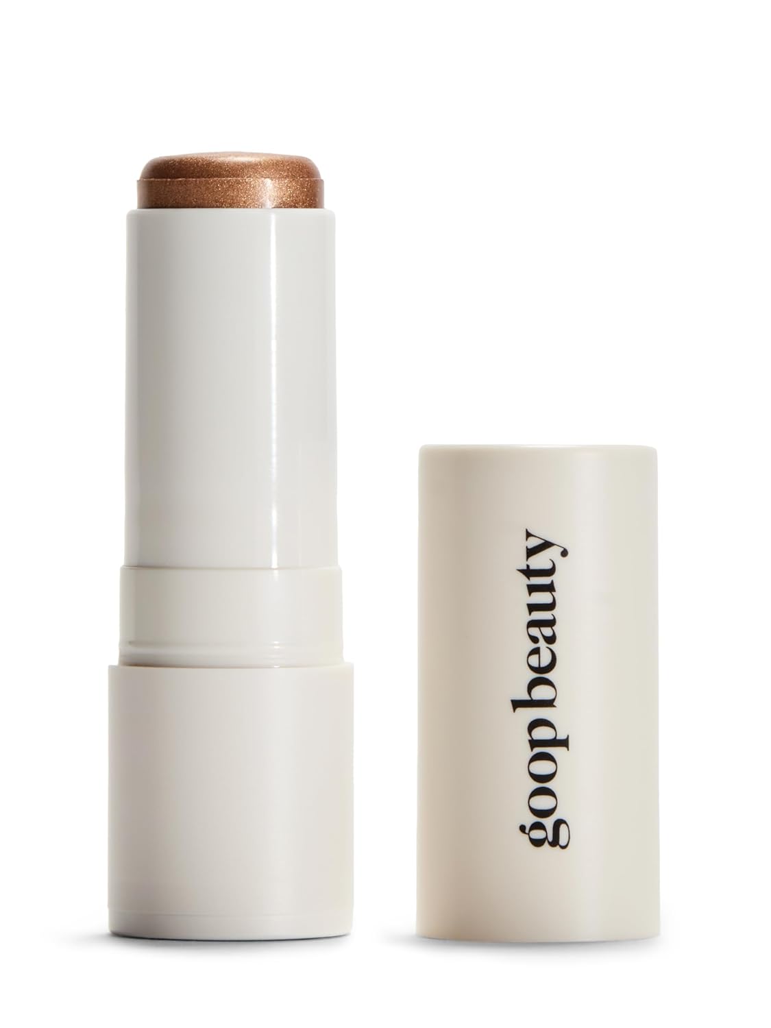 goop Beauty Glow Skin Highlighter Stick | Multi-Use Highlighter with Pearlescent Glow | Amino Acid & Micropearl Blend | Makeup and Skincare | Sunny: Cool-Toned Bronze | 0.28 oz
