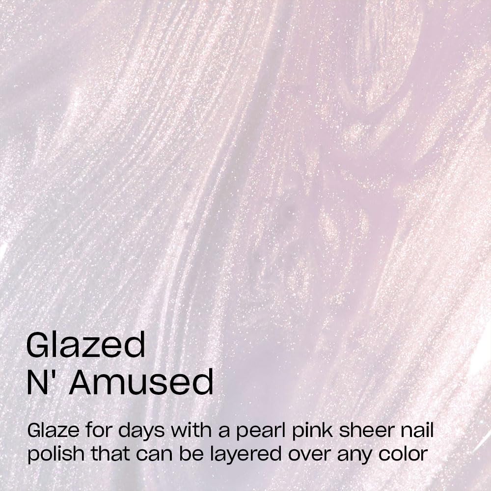 OPI Nail Lacquer Glazed N' Amused | Sheer Soft White Pearl Nail Polish