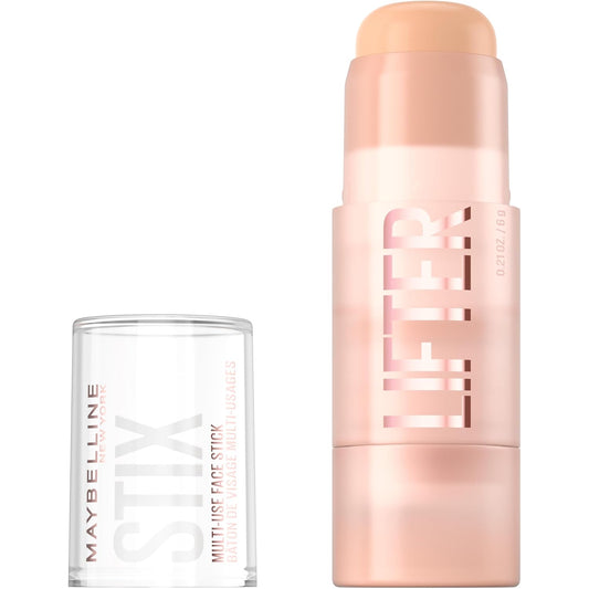 Maybelline Lifter Stix Multi-Use Face Stick - Contour, Bronzer, Concealer and Foundation Stick, All-In-One Creamy Face Makeup with Cranberry Seed Oil, 10, 1 Count