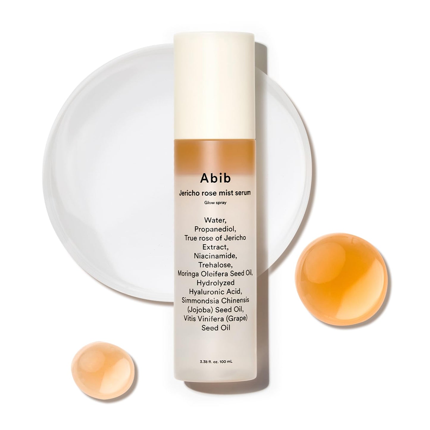 Abib Jericho Rose Mist Serum, Glow Spray 3.38 fl oz I Vegan Collagen, Creamides I Face Moisturizer