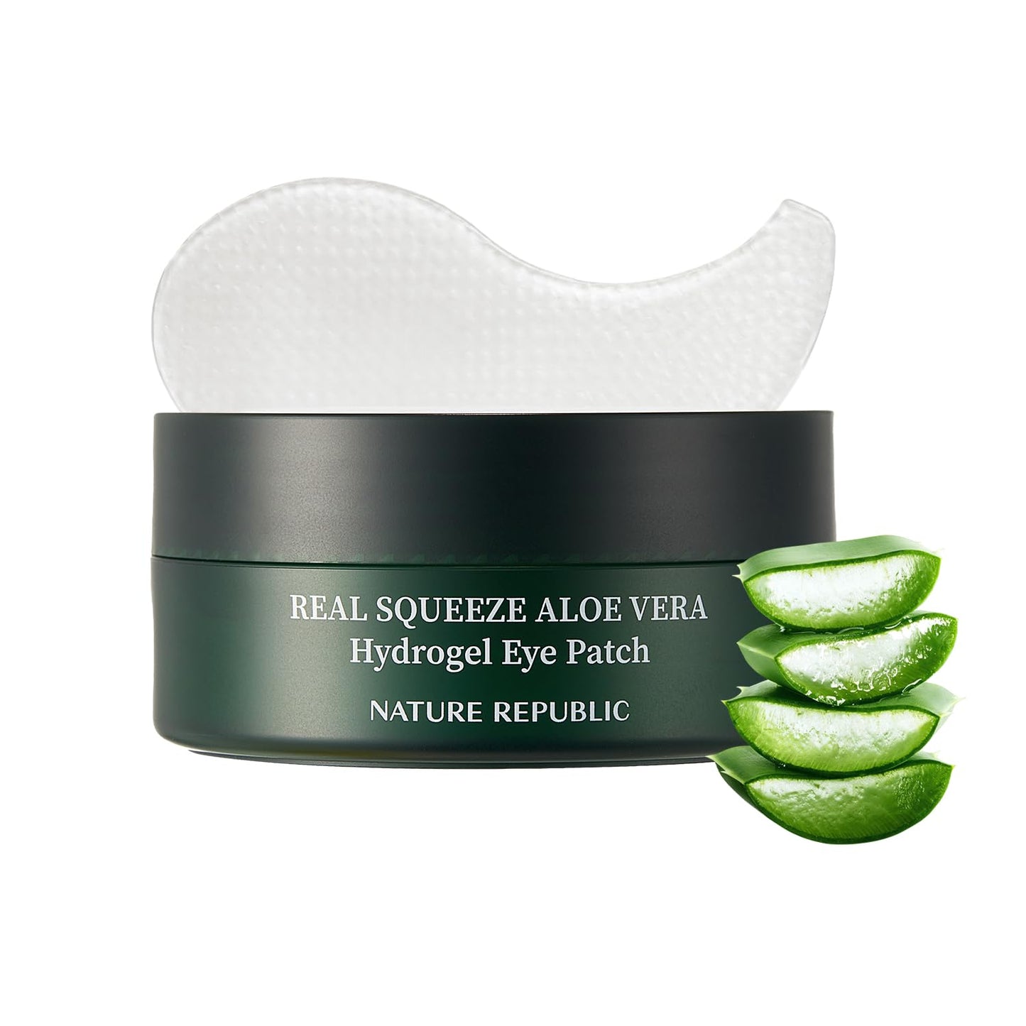 Nature Republic Real Squeeze Aloe Vera Eye Patch | Under Eye Masks for Dark Circles & Puffy Eyes