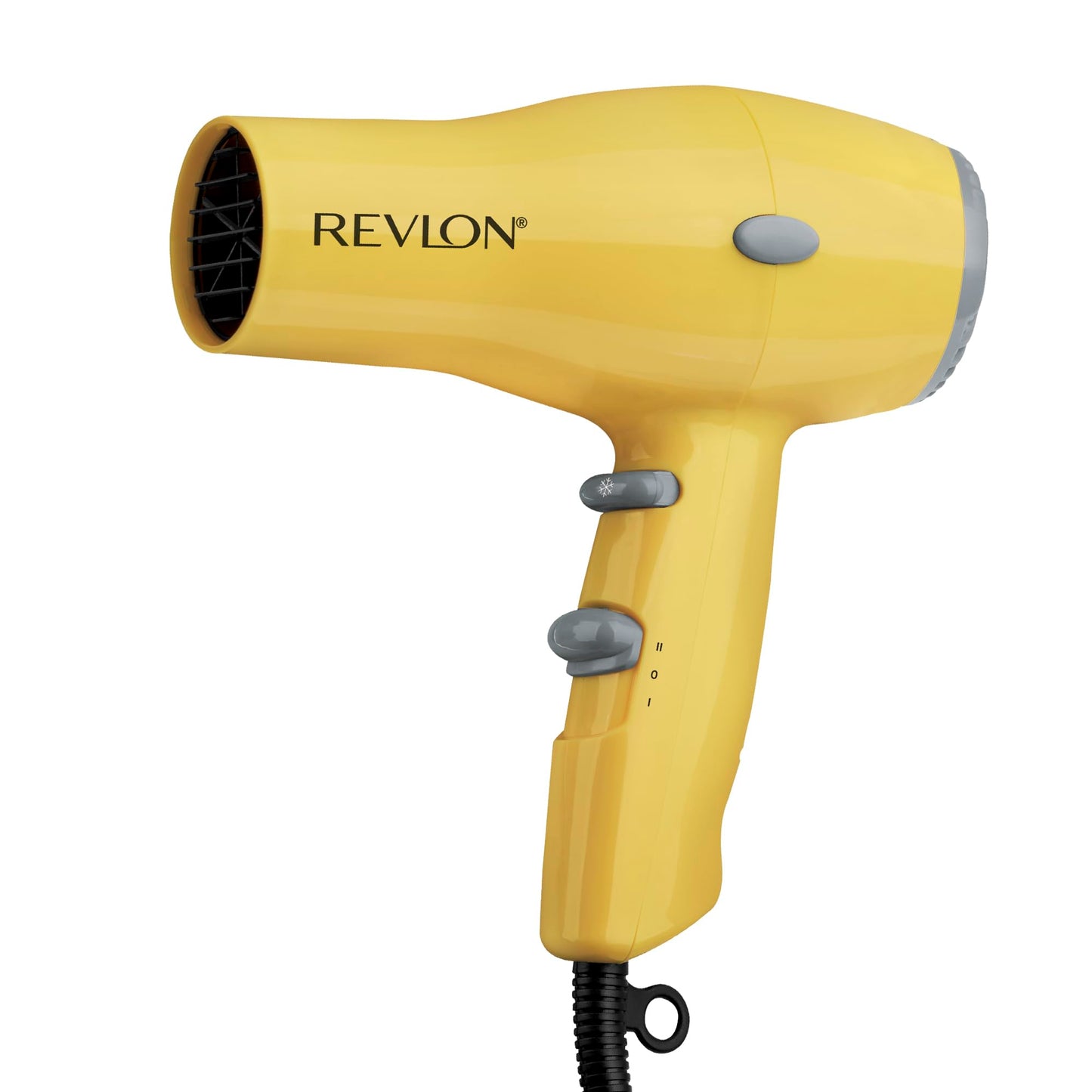 REVLON Compact Hair Dryer | 1875W Lightweight Design, Perfect for Travel, (Yellow), Plastic