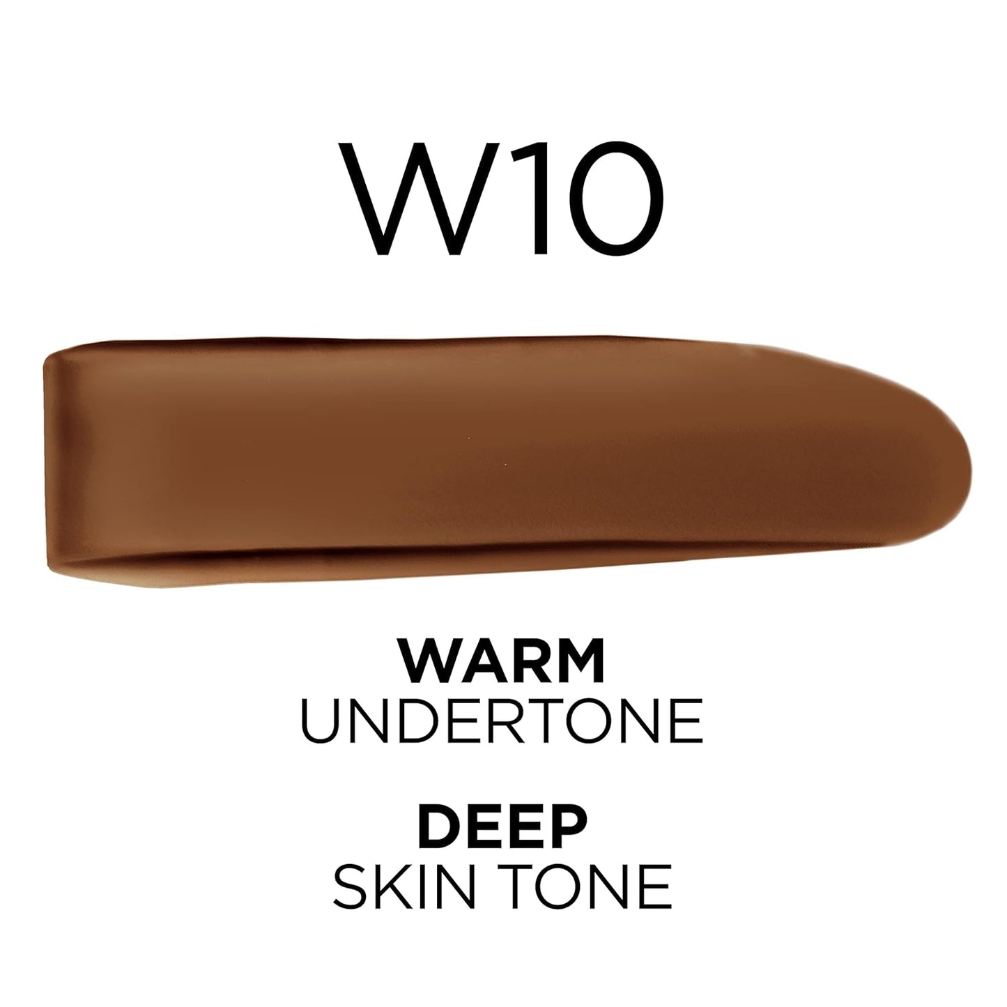 L’Oréal Paris True Match Super-Blendable Foundation, Medium Coverage Liquid Foundation Makeup with SPF 17, W10, Deep, 1 Fl Oz (Pack of 2)