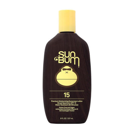 Sun Bum Original SPF 15 Sunscreen Body Lotion - Broad Spectrum Moisturizing Sunscreen with Vitamin E - Hawaii 104 Act Compliant (Made without Octinoxate & Oxybenzone) - 8 oz